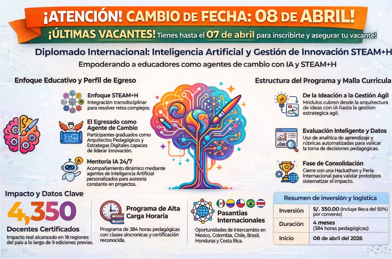 DIPLOMADO INTERNACIONAL DE INTELIGENCIA ARTIFICIAL Y GESTIÓN DE INNOVACIÓN